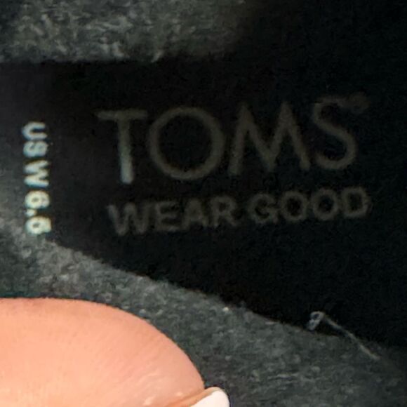 TOMS Evelyn Heeled Black Suede Boot Size 6.5 - Picture 11 of 12